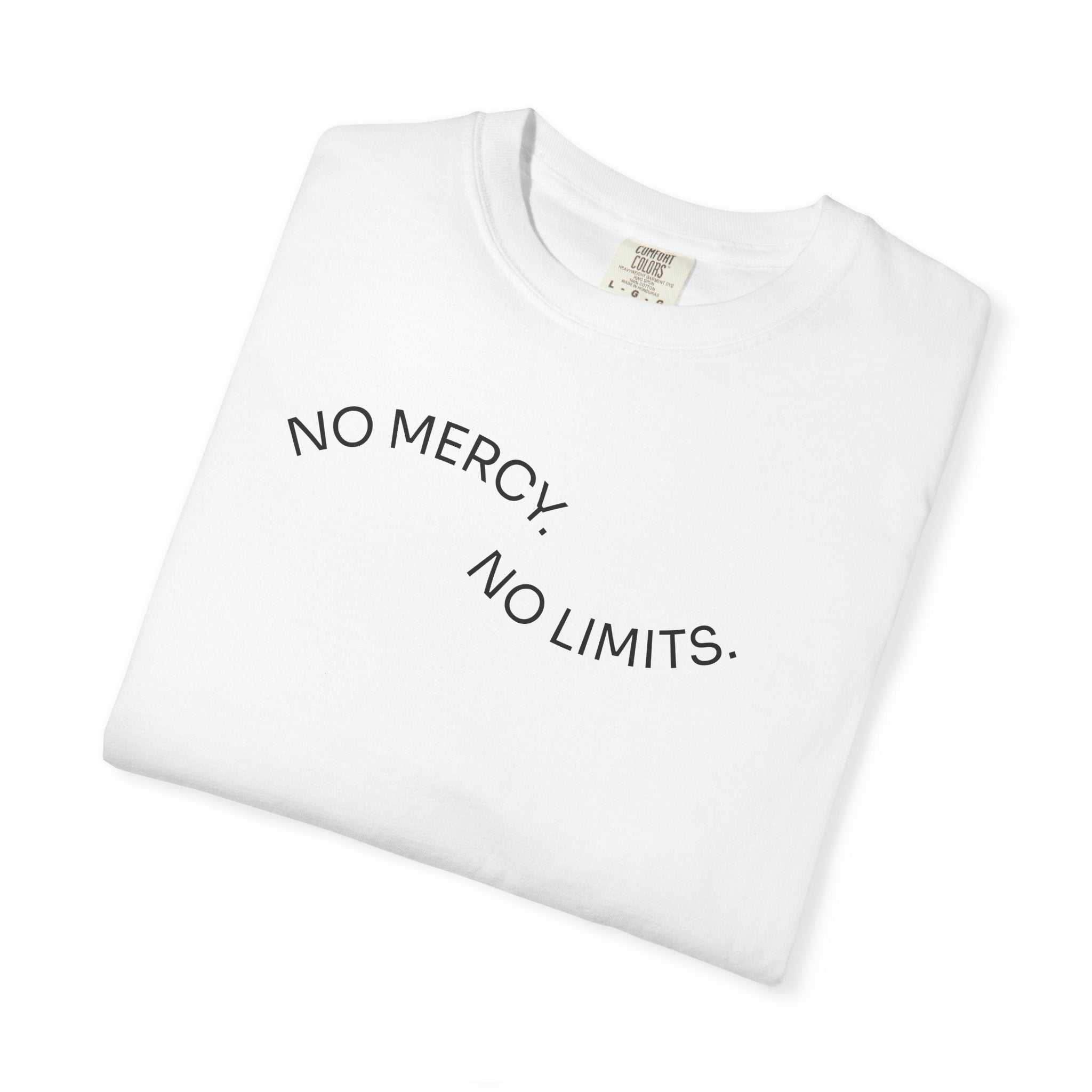 No Mercy No Limits Graphic Tee — 'Scentura' Lion Back Print T‑Shirt