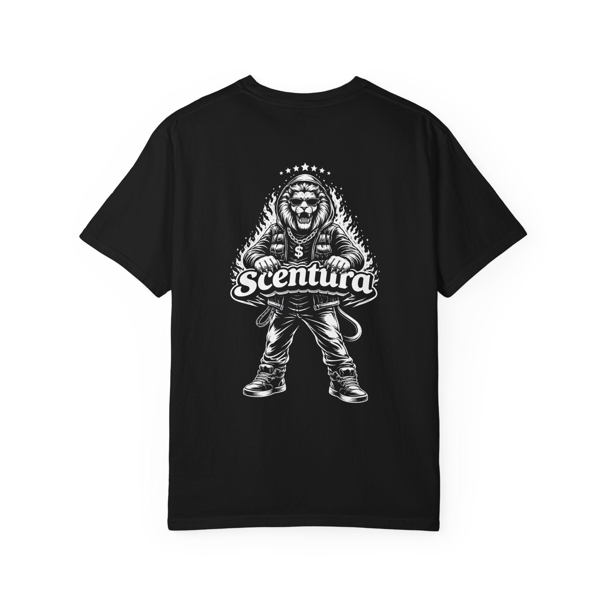 T-Shirt — "No Mercy No Limits" Scentura Graphic Tee (Lion Mascot)